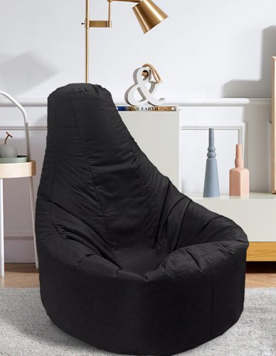 Lazy Bean Bag Sofas Cover Chairs Without Fillerr Black