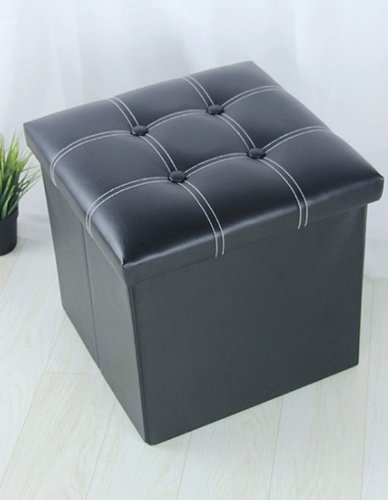 square stool with storage space living room ottoman